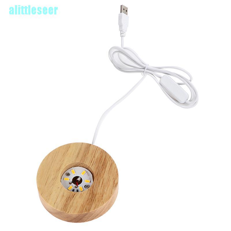 Đế Gỗ Có Đèn Led Xoay Được Tiện Dụng