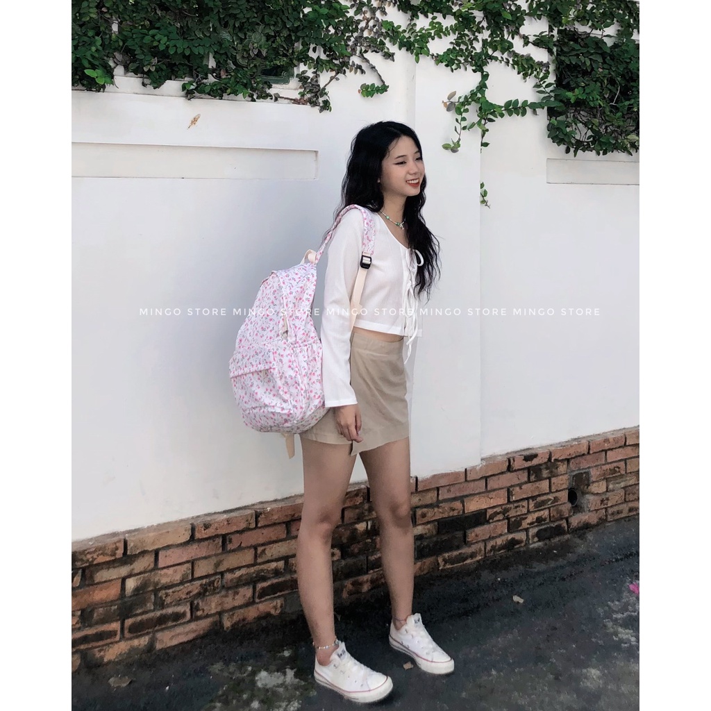 Balo nữ thời trang du lịch đẹp đi học giá rẻ hoa nhí
