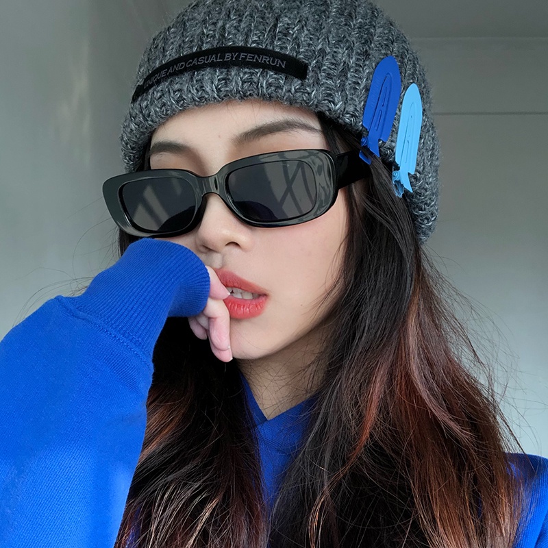 Kính Mát Gọng Rộng Chống Tia Cực Tím Phong Cách Hàn Quốc Cổ Điển Dành Cho Nam Và Nữ