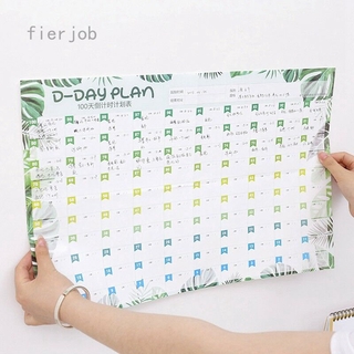 Lịch lên kế hoạch 100 ngày để bàn