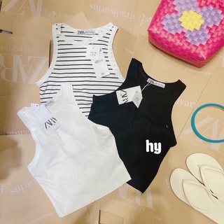 ÁO THUN COTTON 3 LỖ CROPTOP ZARA. ÁO CROP BASIC