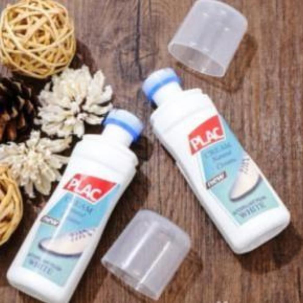 Dung dịch tẩy trắng giày dép túi xách kèm đầu cọ cao cấp PLAC Cream (75ml)