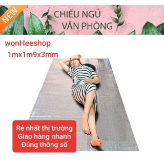 [ 1mx1m9] Chiếu dày 3mm, chiếu ngủ trưa văn phòng có túi đựng