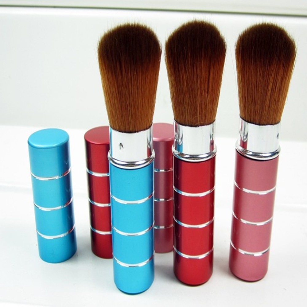 [Hàng mới về] Cọ Đánh Phấn Má Hồng Bằng Kim Loại Nhiều Màu Sắc Tuỳ Chọn Có Thể Thu Gọn Dành Cho Nữ