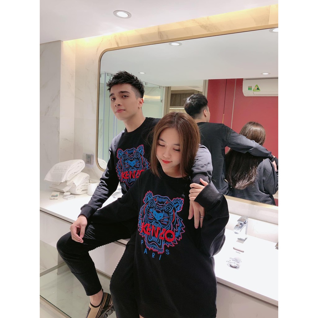 Áo Thu Đông Nỉ Thêu Hình Kenzo Dáng UniSex NSQ | BigBuy360 - bigbuy360.vn