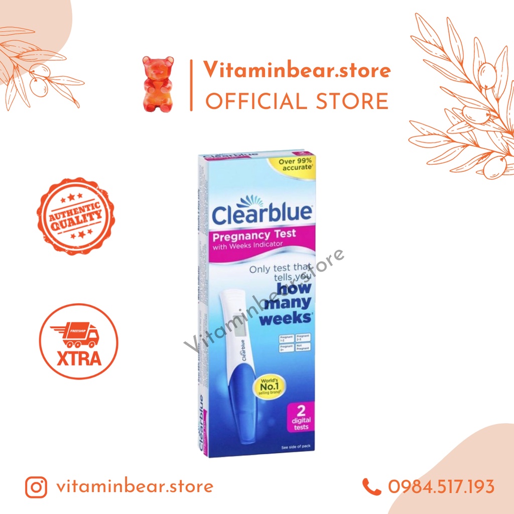 Que thử thai điện tử hiện rõ tuần tuổi clearblue how many weeks - ảnh sản phẩm 1