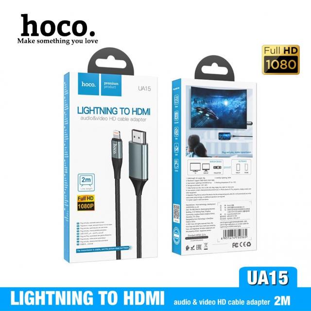 Cáp chuyển sang hdmi qua tivi cho IPvà tablet hoco ua15