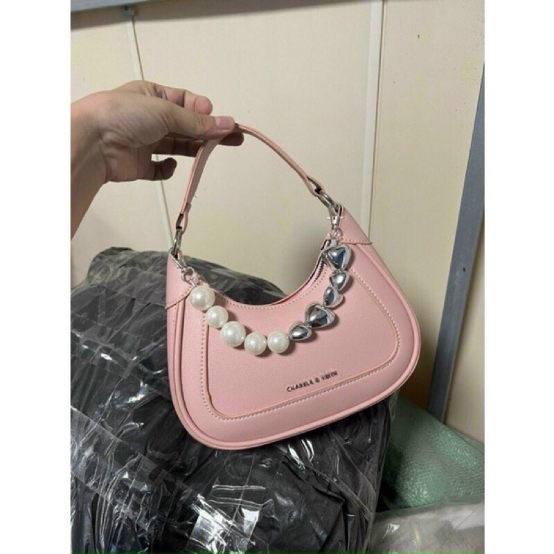 Túi Kẹp Nách Cka Giây Ngọc Tim 3 Màu Sang Chảnh Kèm Dây Dài Đeo Chéok