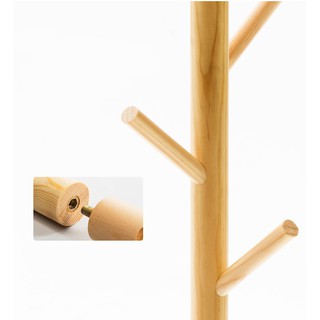 Mắc treo quần áo gỗ hình cây