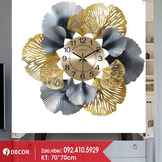 Đồng hồ trang trí lá 02 2020