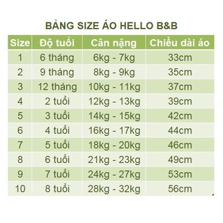 [Nhiều màu]  AL0181 Áo 3 lỗ cotton Hello BB - Hello B&B 3
