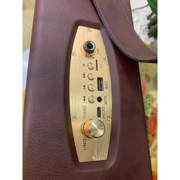 Loa Bluetooth Qixi SK-2025 Âm Thanh Siêu Đỉnh Tích Hợp Cổng Micro 6.5 Karaoke Micro Không Dây BH 12 tháng