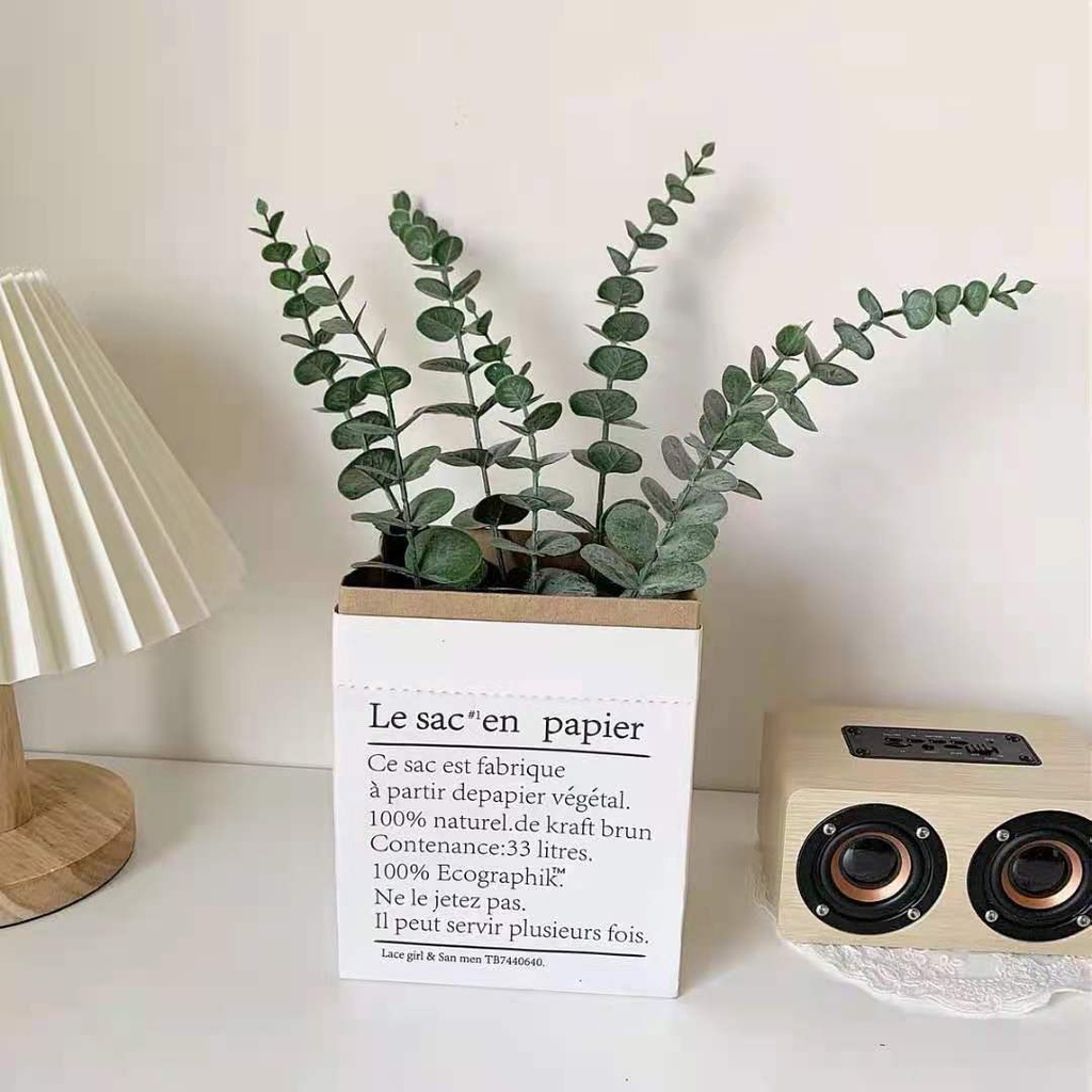 1 cành lá khuynh diệp giả bằng nhựa để trang trí nhà cửa/tiệc cưới
