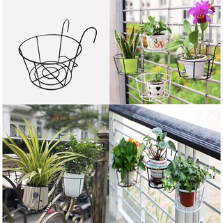 Giỏ Sắt Treo Chậu Cây Ban Công, Hàng Rào tiện dụng