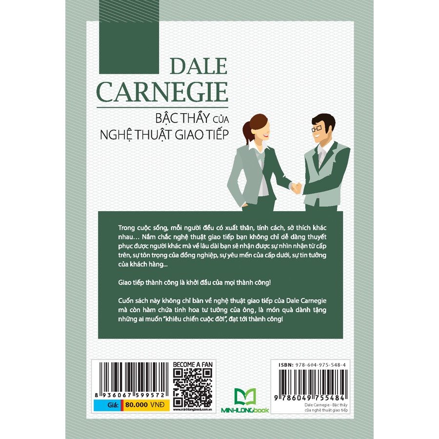 Sách: Dale Carnegie - Bậc thầy của nghệ thuật giao tiếp - B80 - bìa mềm - TSKN