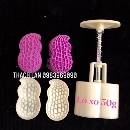 Khuôn lò xo 50g củ lạc 1 nhấn 2 mặt
