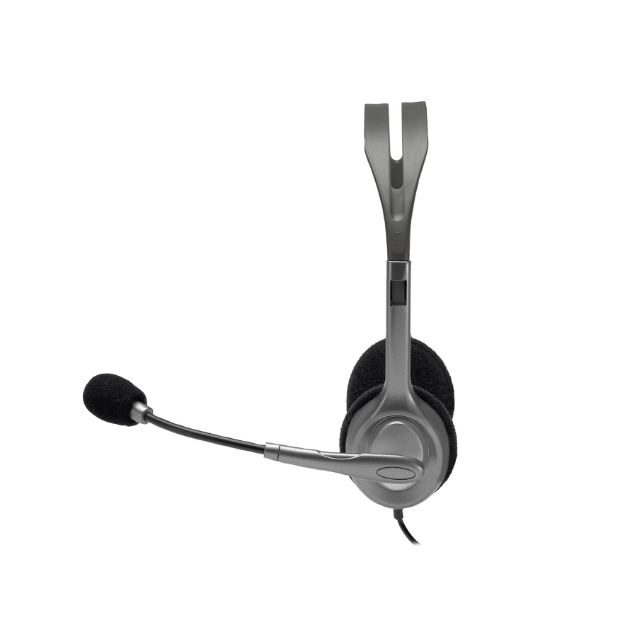 LOGITECH H110 STEREO HEADSET - HÀNG CHÍNH HÃNG - Tai nghe 2 giắc 3.5mm dành cho Máy tính