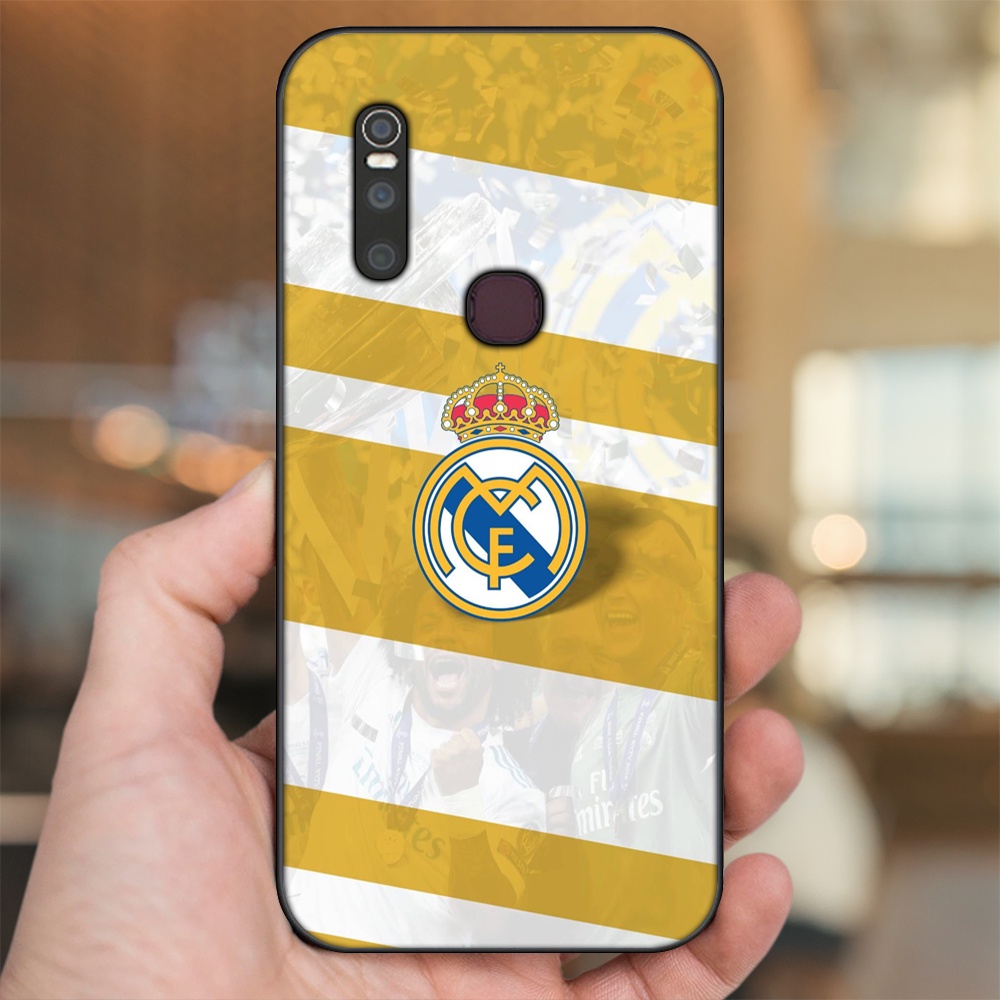 Ốp lưng Vivo V15 viền đen in hình Real Madrid