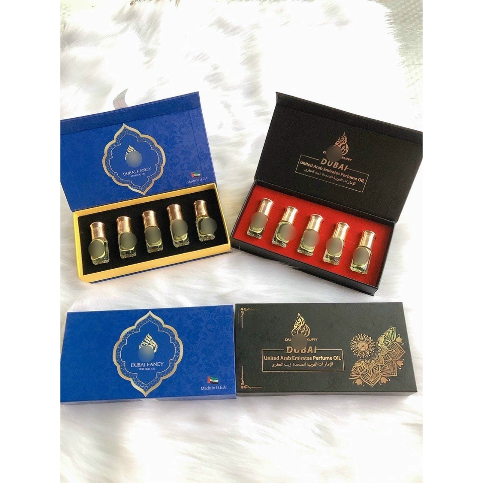 Set 5 Chai Nước Hoa Dubai CỰC THƠM unisex Dành Cho Cả Nam Và Nữ