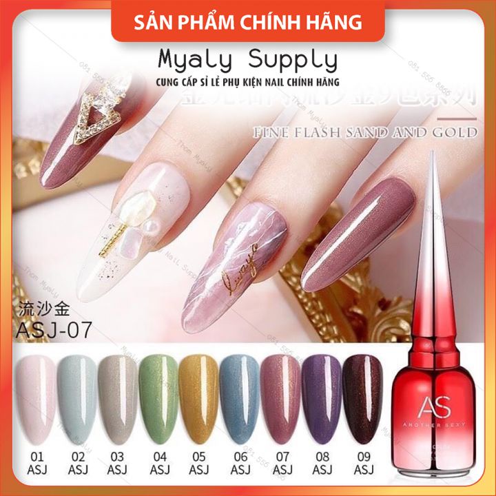 Set Sơn Nhũ AS Chai Đỏ Nắp Nhọn 9 Chai Cao Cấp ASJ SP000366