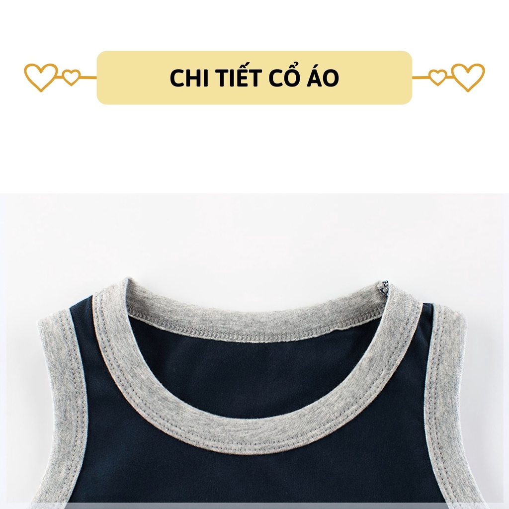 Áo thun ba lỗ bé trai 27Kids áo 3 lỗ sát nách nam vải Cotton cho trẻ từ 2-10 tuổi BSTT2