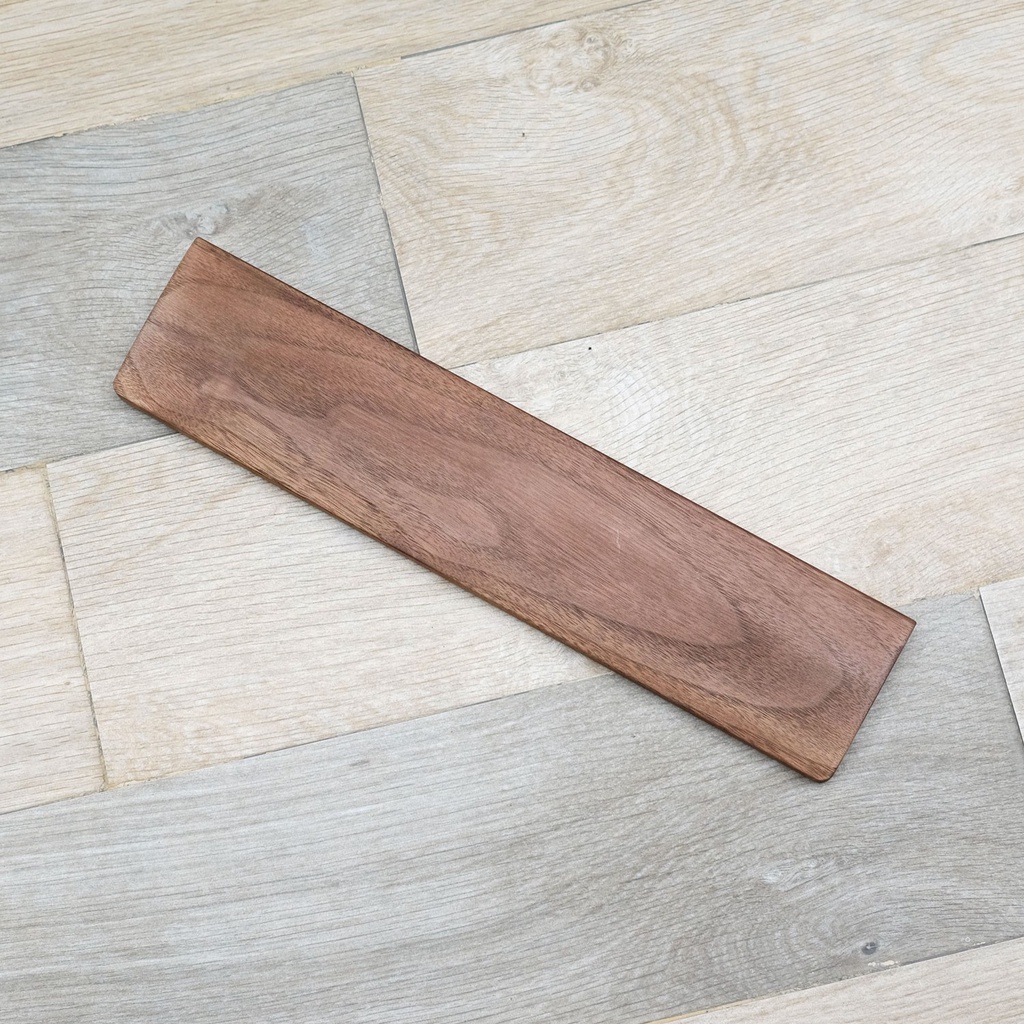 Kê lót tay bàn phím - gỗ óc chó (walnut) - 60% / TKL / Full-size - Dán sẵn feet chống trượt