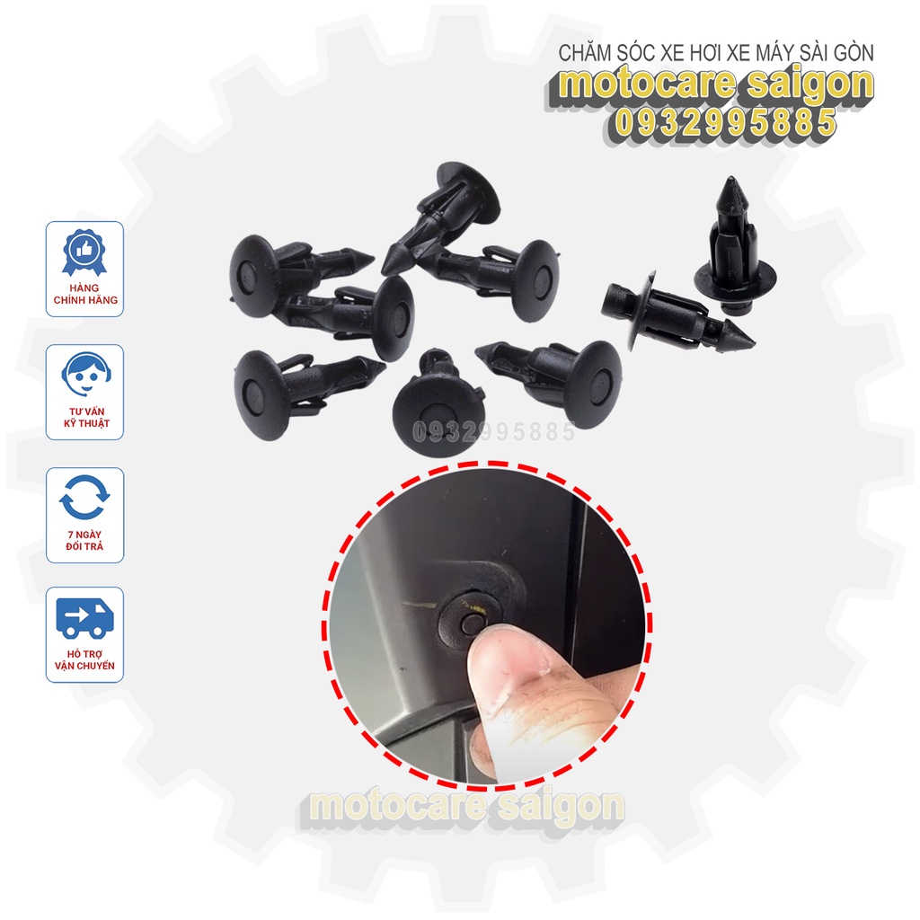 Ốc nhựa bấm dàn áo chuẩn zin các hãng