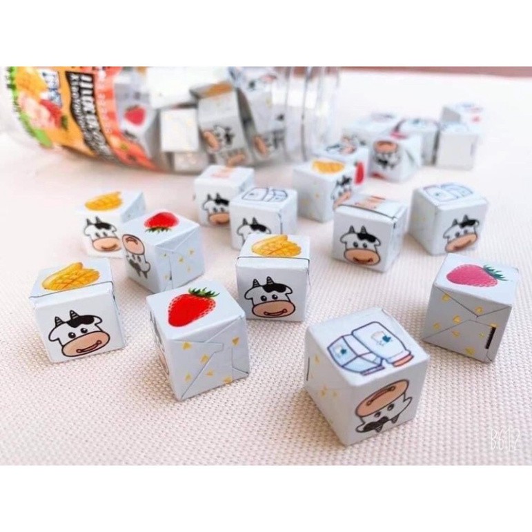 ACTL KẸO SỮA CHUA KHÔ CUBE🌈GIÁ SỈ🌈 EO thuôn DÁNG ĐẸP DA HỒNG 6 A728