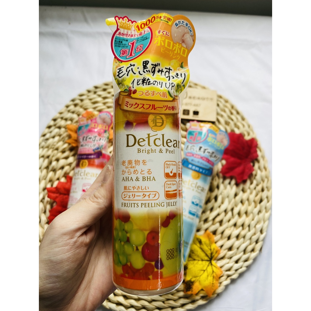 Tẩy Tế Bào Chết Detclear Bright & Peel Fruits Peeling Jelly <Chai 180ml>