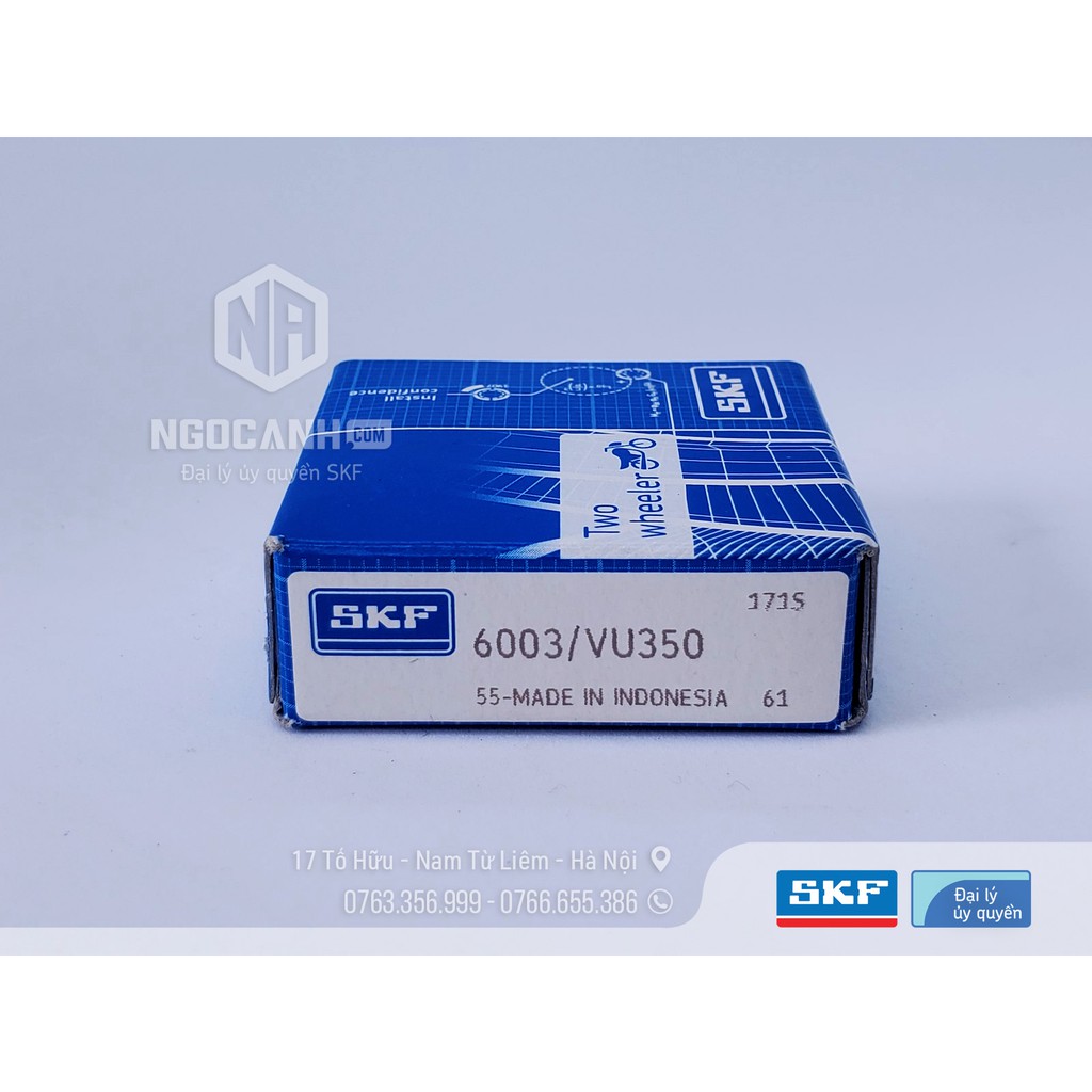 Bạc đạn xe máy SKF 6003/VU350 - Bao bì mới của SKF