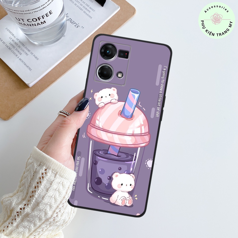 Ốp lưng Oppo Reno 7 / Reno 7 4G hình gấu vũ trụ, space