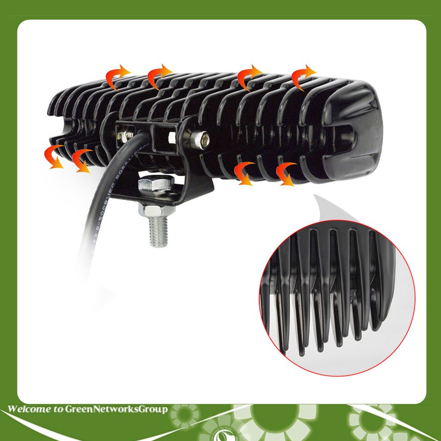 Đèn led trợ sáng C6 dài lồi đi phượt  dành cho xe máy