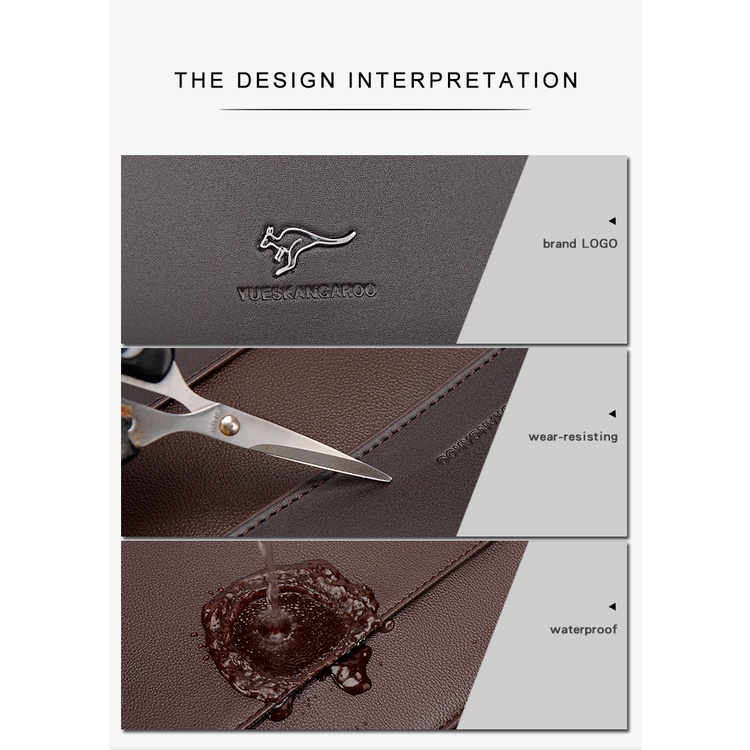 Túi xách đựng laptop/tài liệu bằng da PU phong cách doanh nhân thời trang cho nam