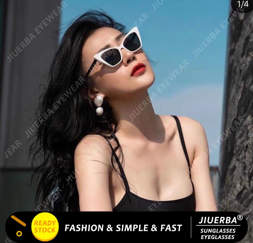 Kính mát kiểu mắt mèo phong cách Phương Tây vintage thời trang dành cho nữ