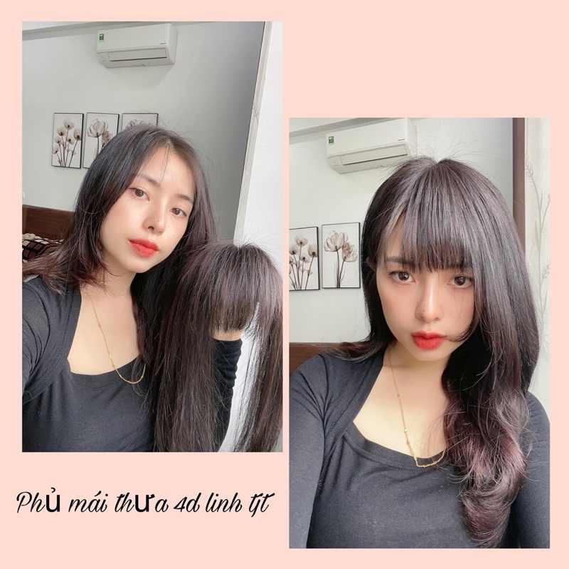 Phủ hói siêu da đầu 4D mái thưa