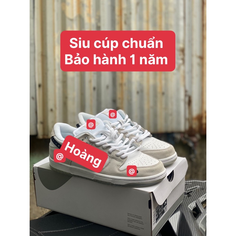 ( Bảo Hành 1 Năm ) Thể Thao Nam Nữ Giày Ét Bê Trắng Da Lộn Đì Ó - Phiên Bản Cao Cấp