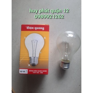 Bóng đèn sợi đốt,bóng đèn sợi tóc điện quang 60w