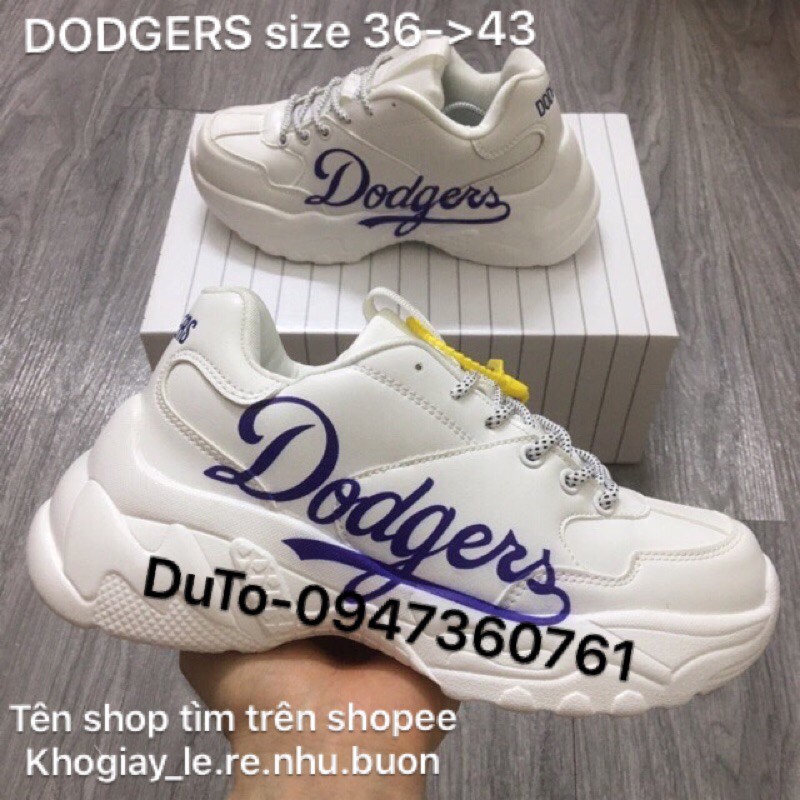 [TẶNG HỘP+BILL+TẤT] Giày nâng đế hàn quốc Dodgers fullsize 36->43 : " % ' ࿑
