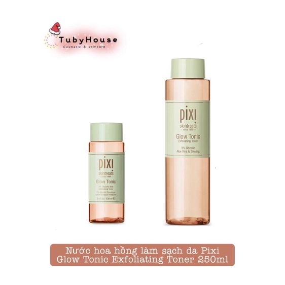 Nước hoa hồng làm sạch da Pixi Glow Tonic Exfoliating Toner 250ml