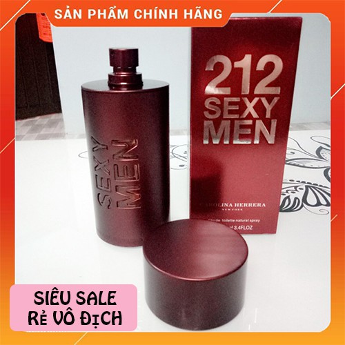 Nước Hoa Nam Cao Cấp 212 Sexy Man 100ml Màu Nâu Hương Gợi Cảm Và Tinh Tế Cuốn Hút Mọi Cô Gái | BigBuy360 - bigbuy360.vn