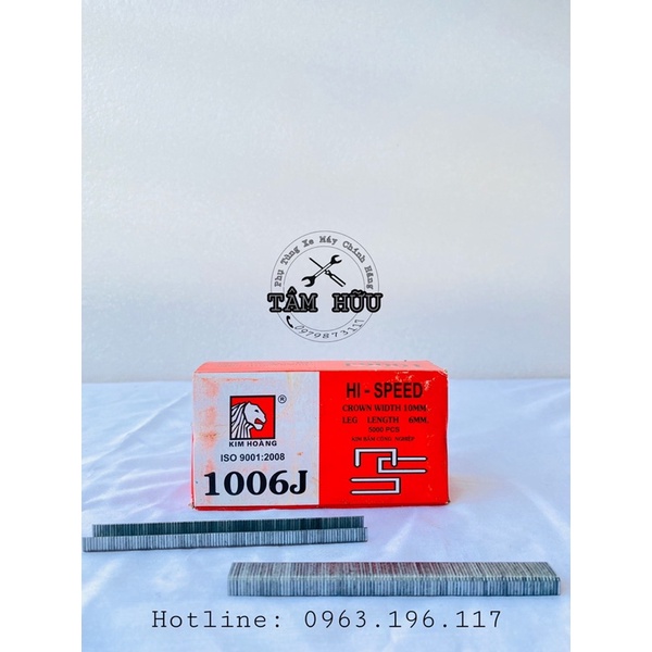 Đinh công nghiệp 1006J-đinh ghim U dùng bắn tay, bắn hơi