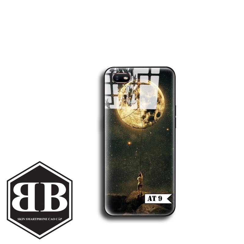 Ốp lưng kính cường lực Oppo A83 A1 / A71 / Neo 7 A33 / Neo 9 A37 / F7 Youth A3 hình ảnh ánh trăng