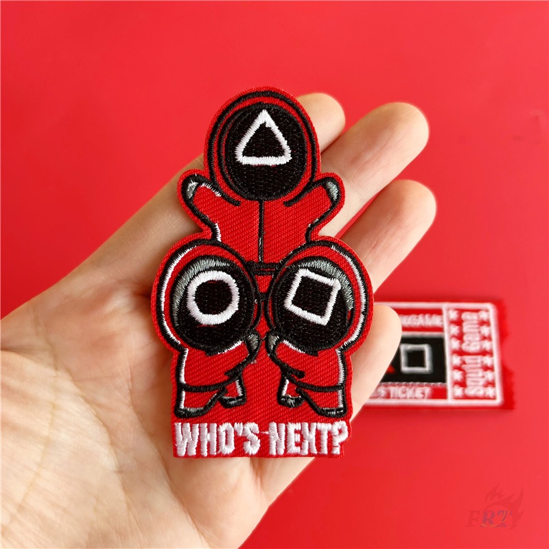 1 miếng dán ủi quần áo hình trò chơi Squid độc đáo