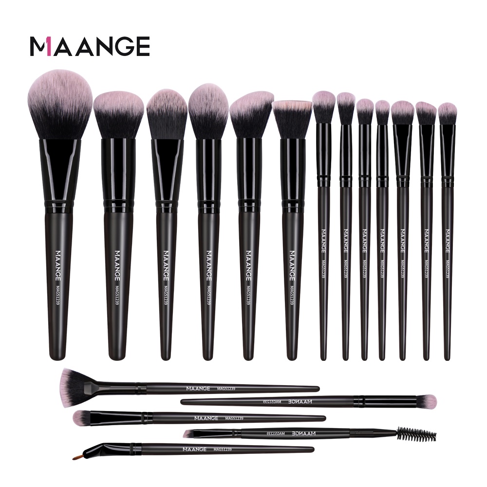 Set 18 cọ trang điểm MAANGE lông mềm mại chuyên nghiệp