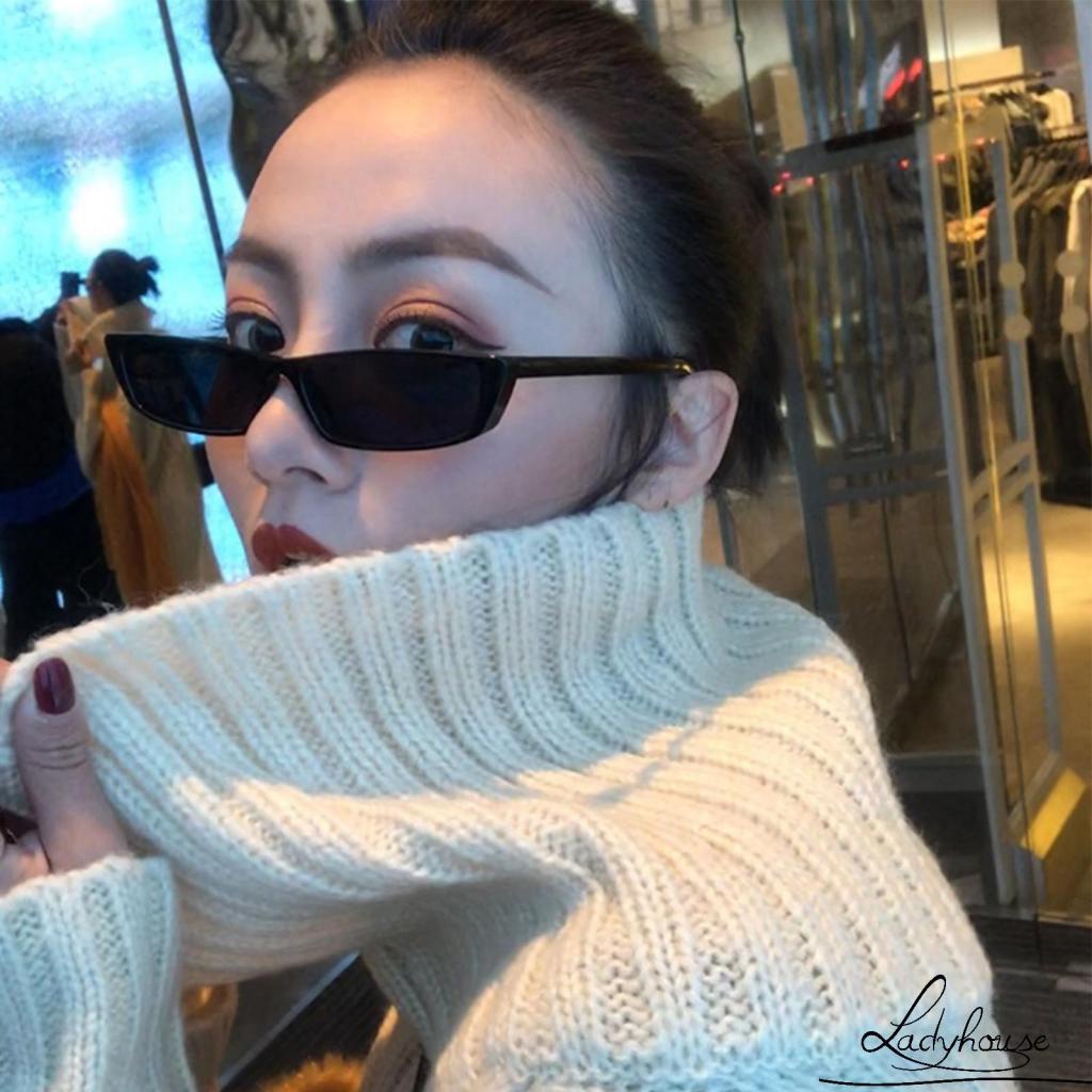 Kính mát gọng vuông nhỏ phong cách retro Hàn Quốc thời trang cho nữ