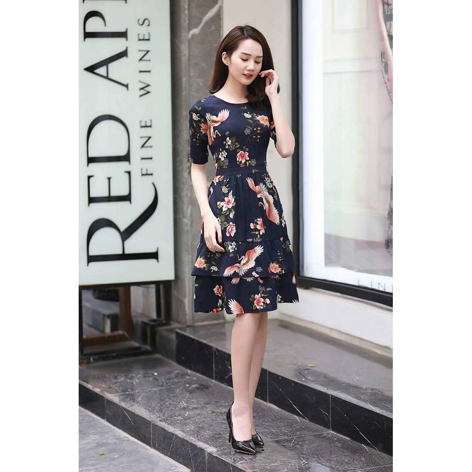ĐẦM XÒE HẠC 3 TẦNG (có 3 màu để chọn lựa)