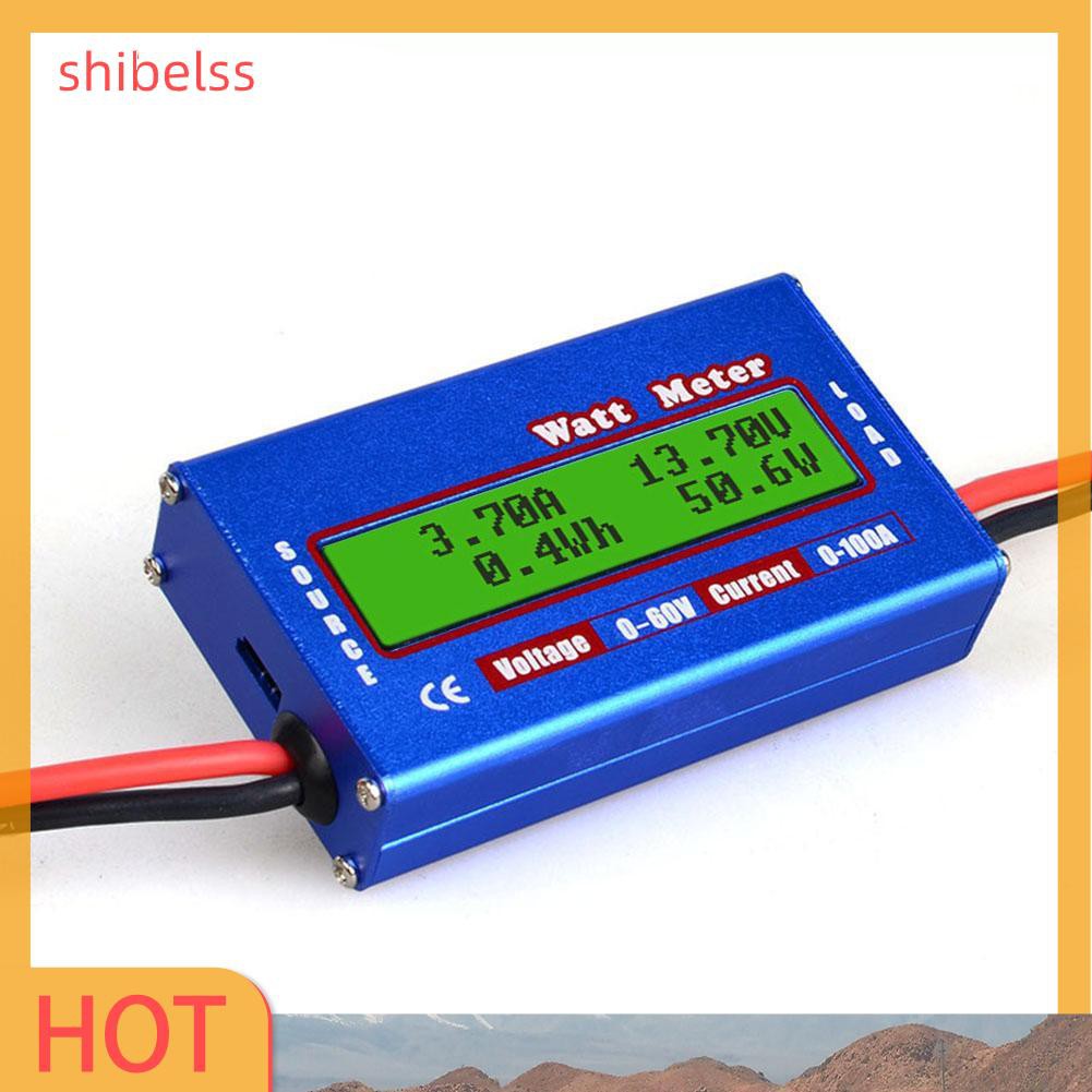 Máy Phân Tích Năng Lượng Pin Cân Bằng Điện Áp DC 60V 100A Watt Meter Checke (Màu Xanh Dương)