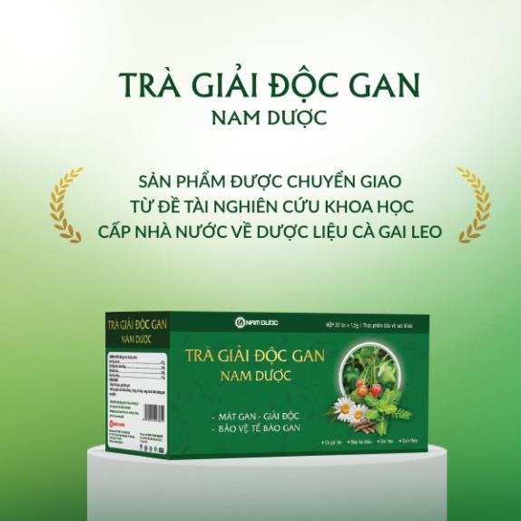 [GIÁ GỐC] Trà giải độc gan Nam Dược cho gan tốt hơn hộp 20 gói