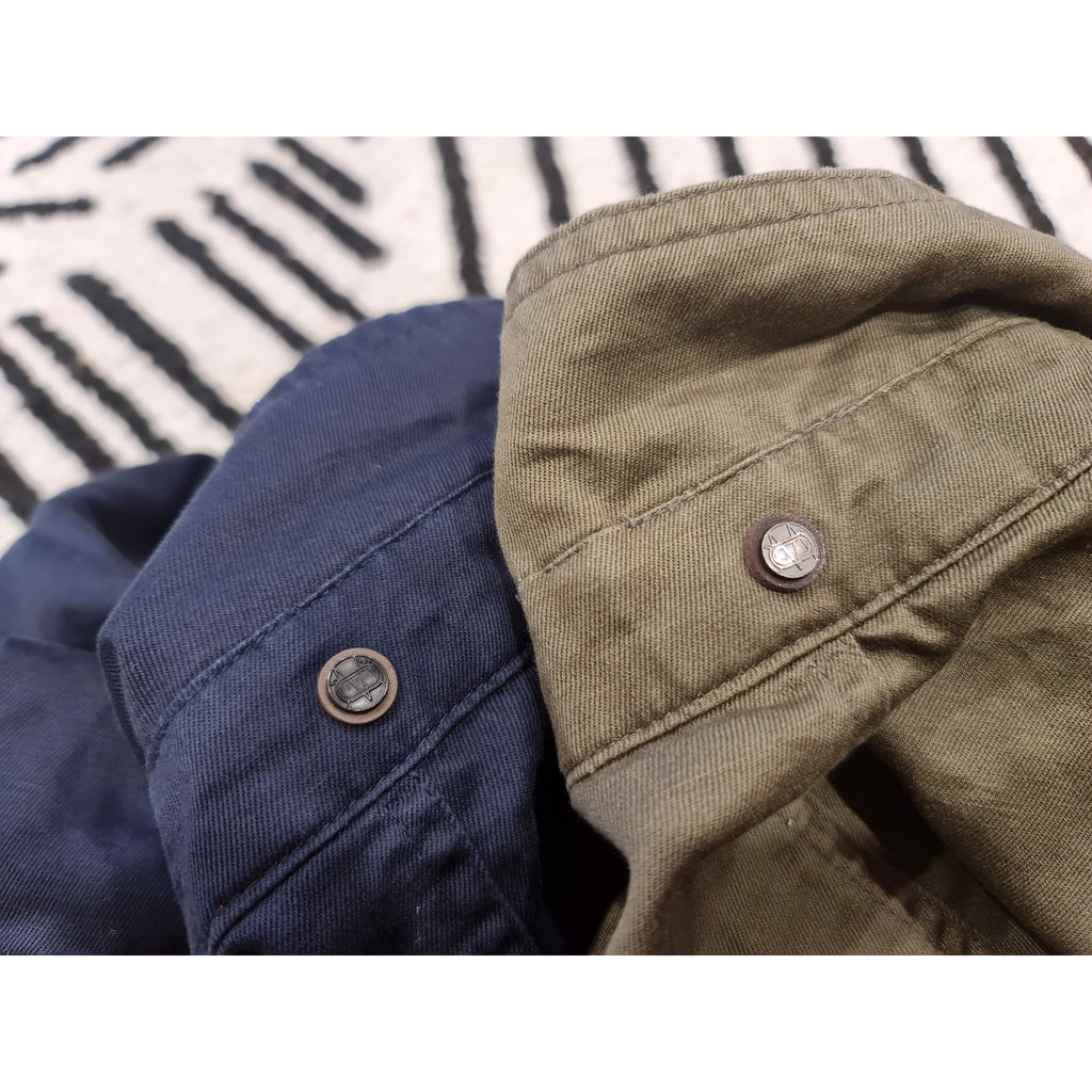 Áo khoác Sơ mi DENIM MASSIMO DUTI cao cấp 2 lớp, chất liệu vải dày dặn cá tính