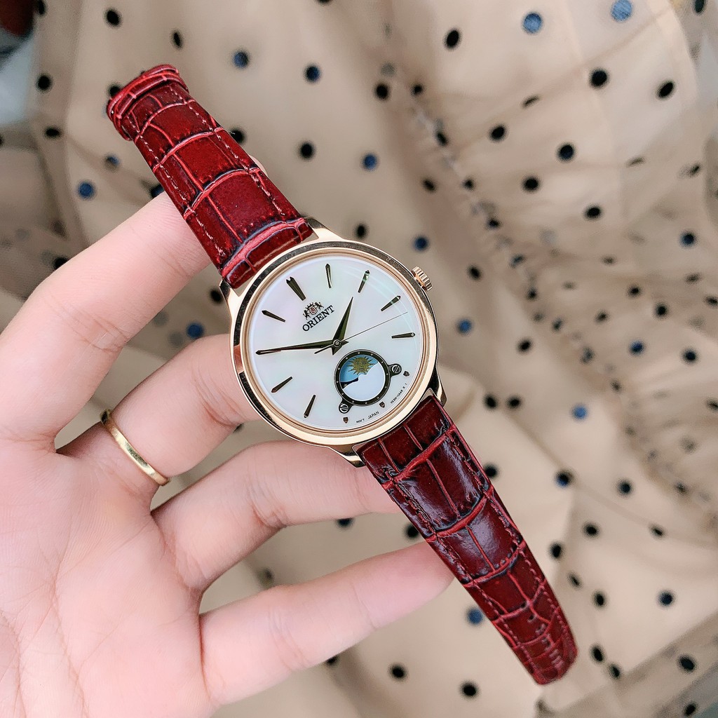 Đồng Hồ Nữ ORIENT Sun and Moon Classic RA-KB0002A10B Chính Hãng Tặng Dây Da Cao Cấp